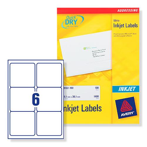 avery labels 6 per sheet